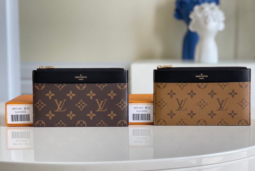 LV M80390老花 Slim Purse 手拿包