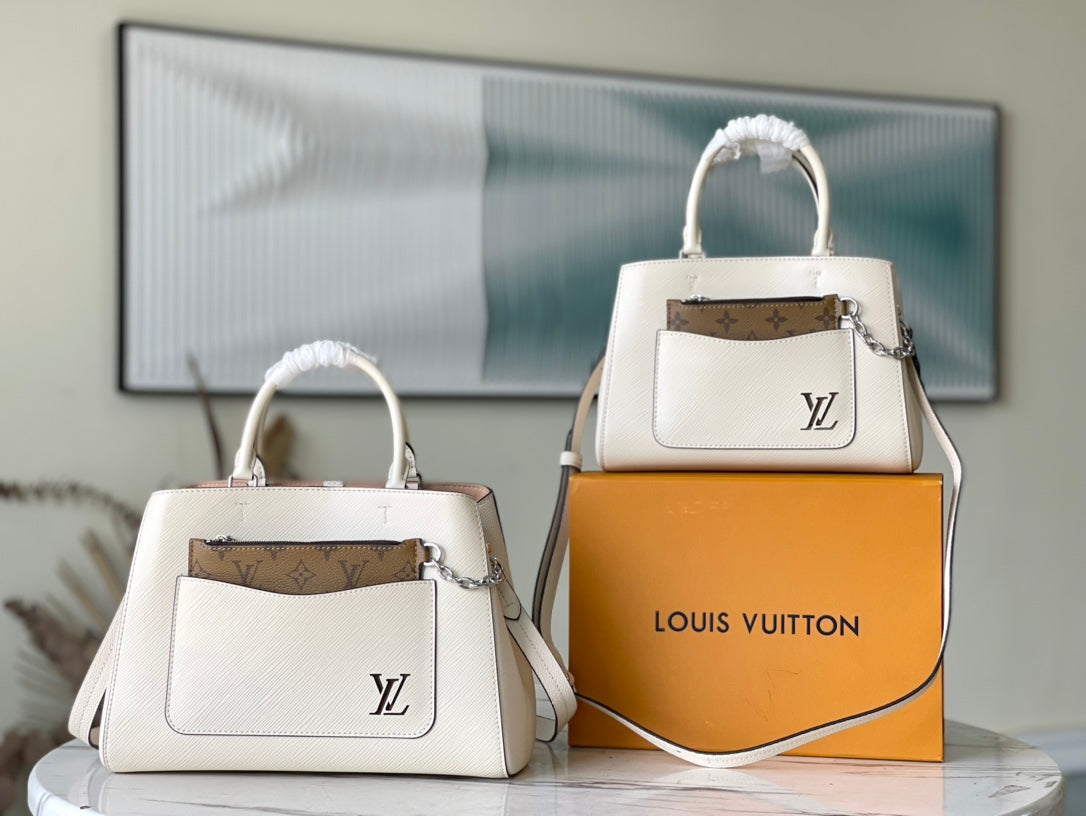 M20520 路L家-Marelle Tote 小號 米色