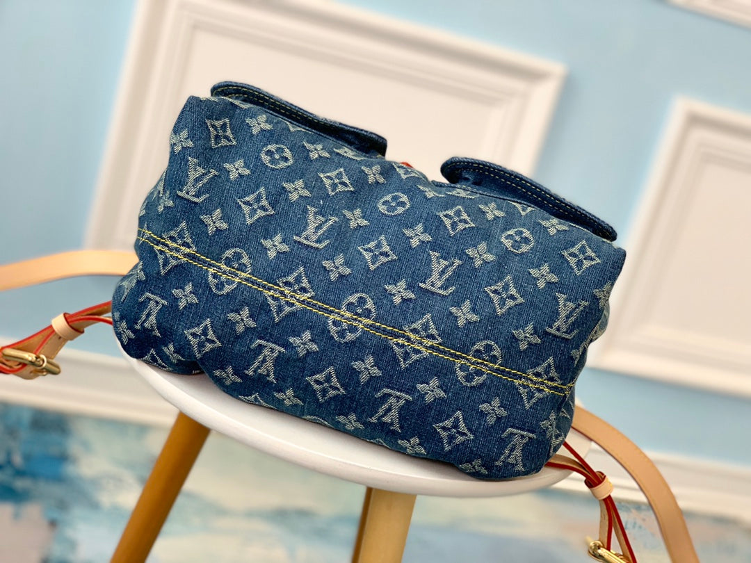 M44460 路L家-牛仔後背包 中古絕版限量款