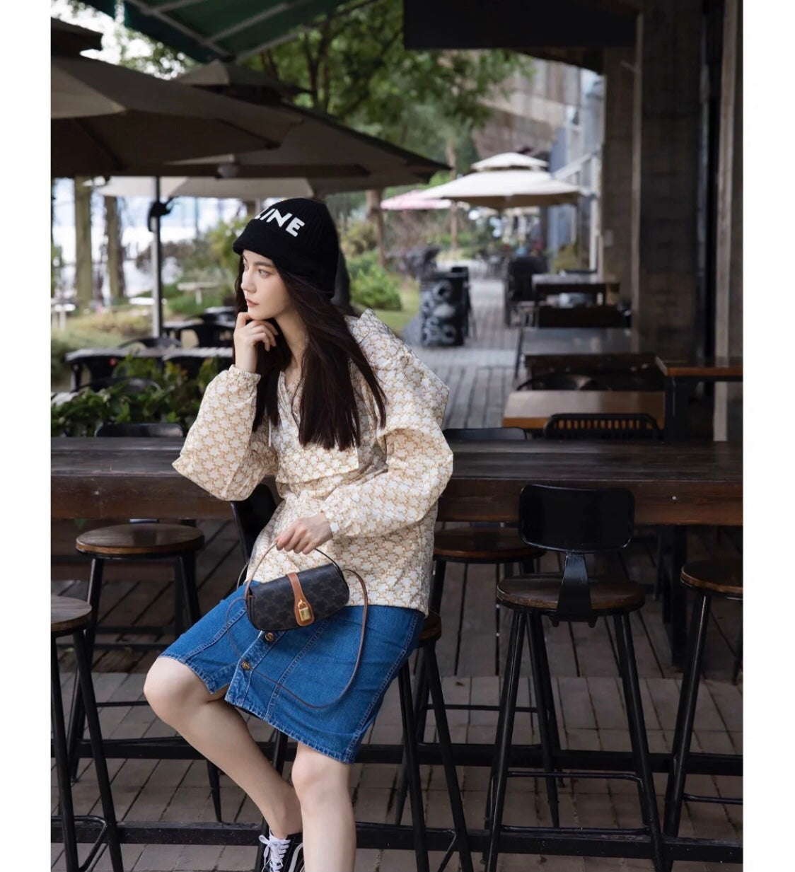 賽C家-Mini Tabou Clutch 鎖頭飾腋下包 老花