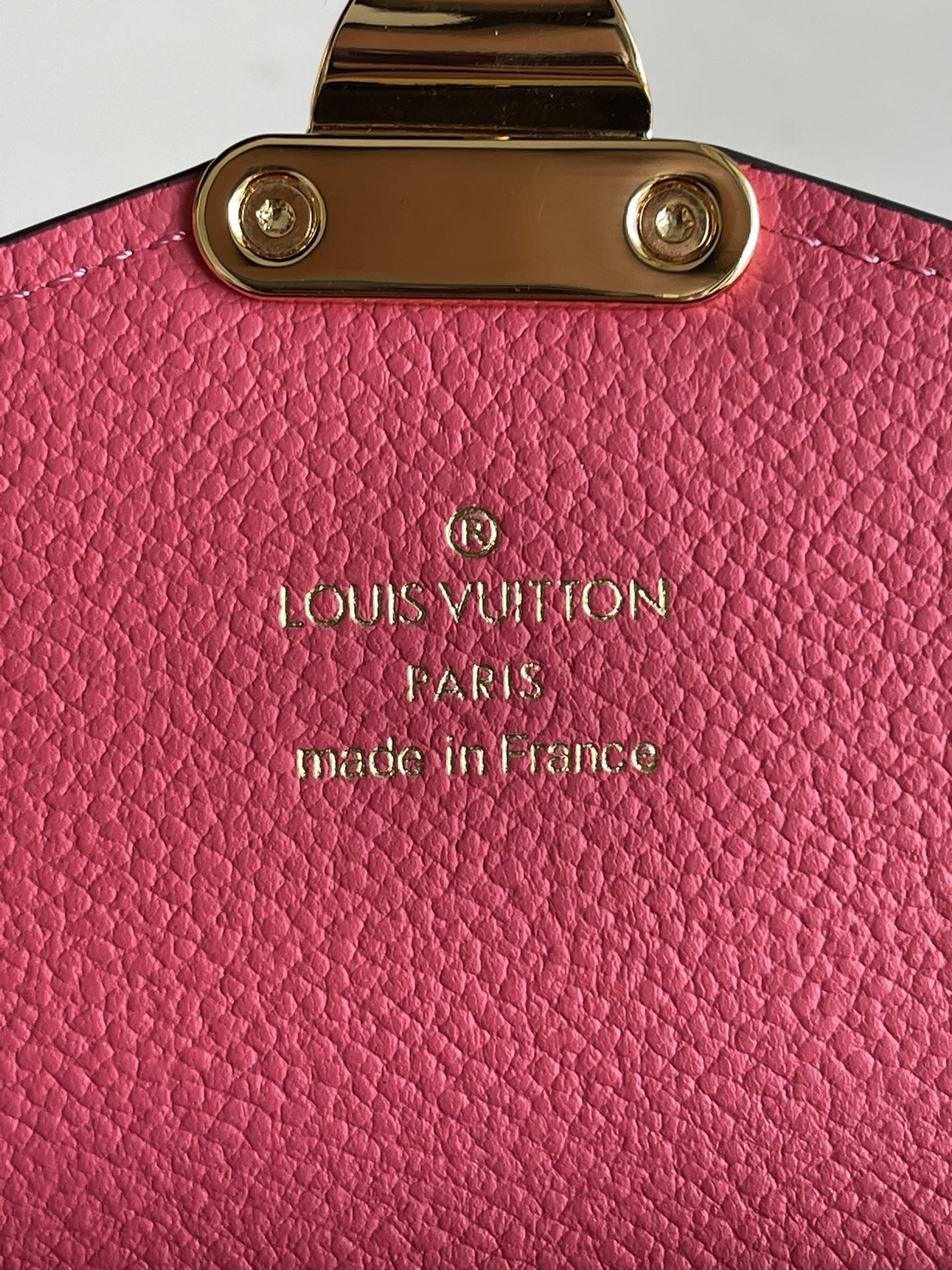 LV M58417 粉紅老花 信封式Pallas錢夾