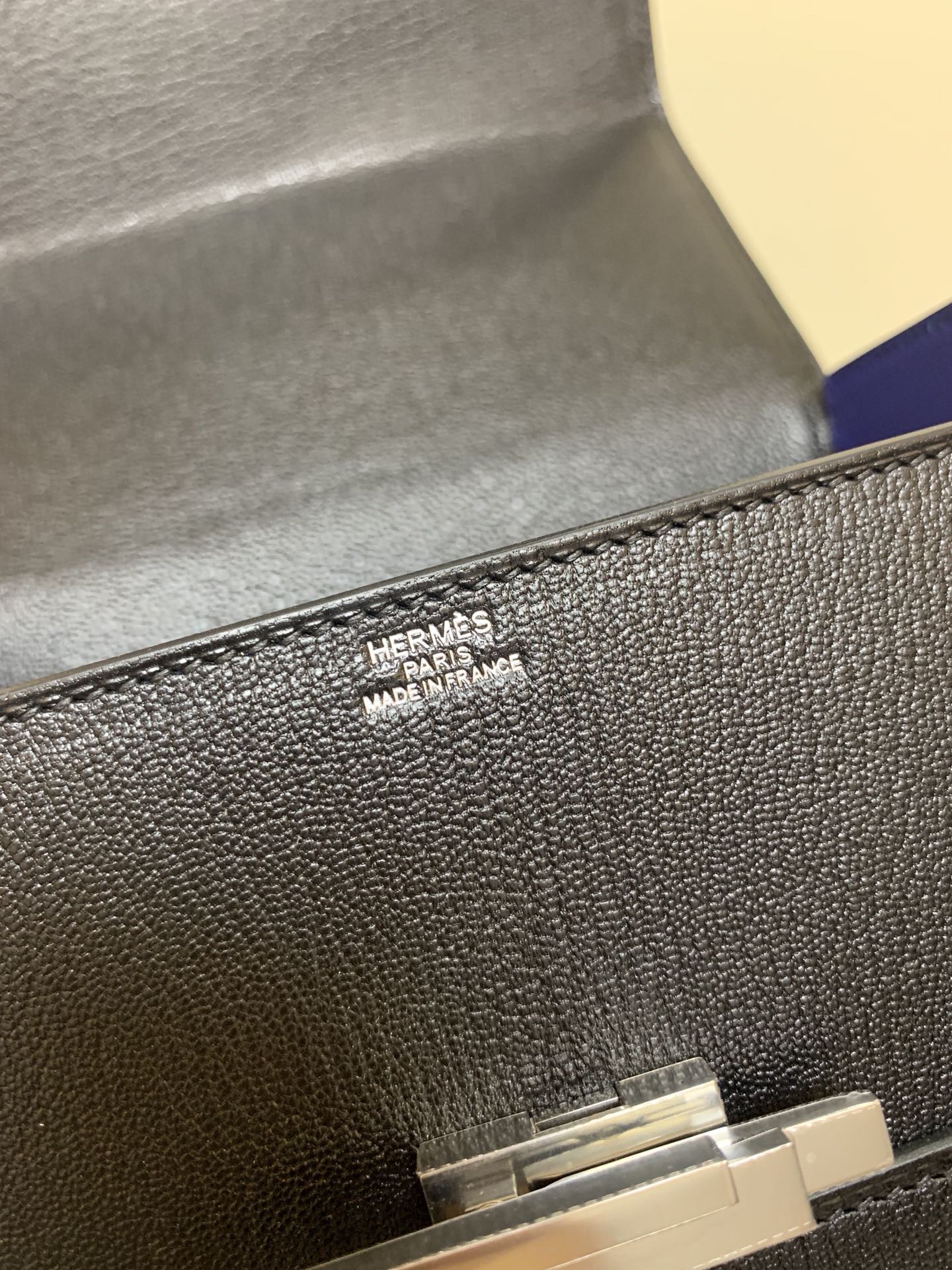 Hermes-Cinhetic 秀款盒子-山羊皮內拼電光藍swift皮-銀扣