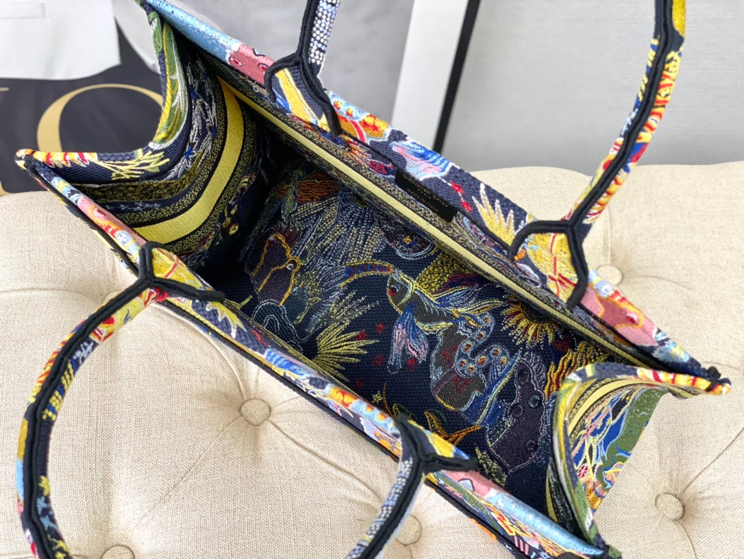 Book Tote-中號36.5cm-黑星座系列