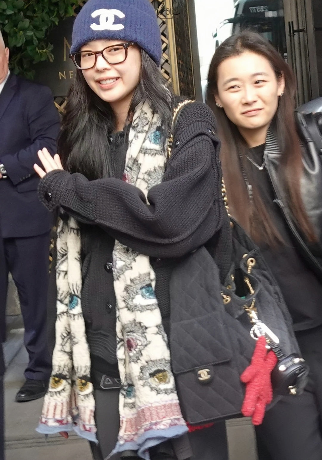小香家-25S 25Bag丹寧牛仔抽繩水桶Hobo中號 黑色