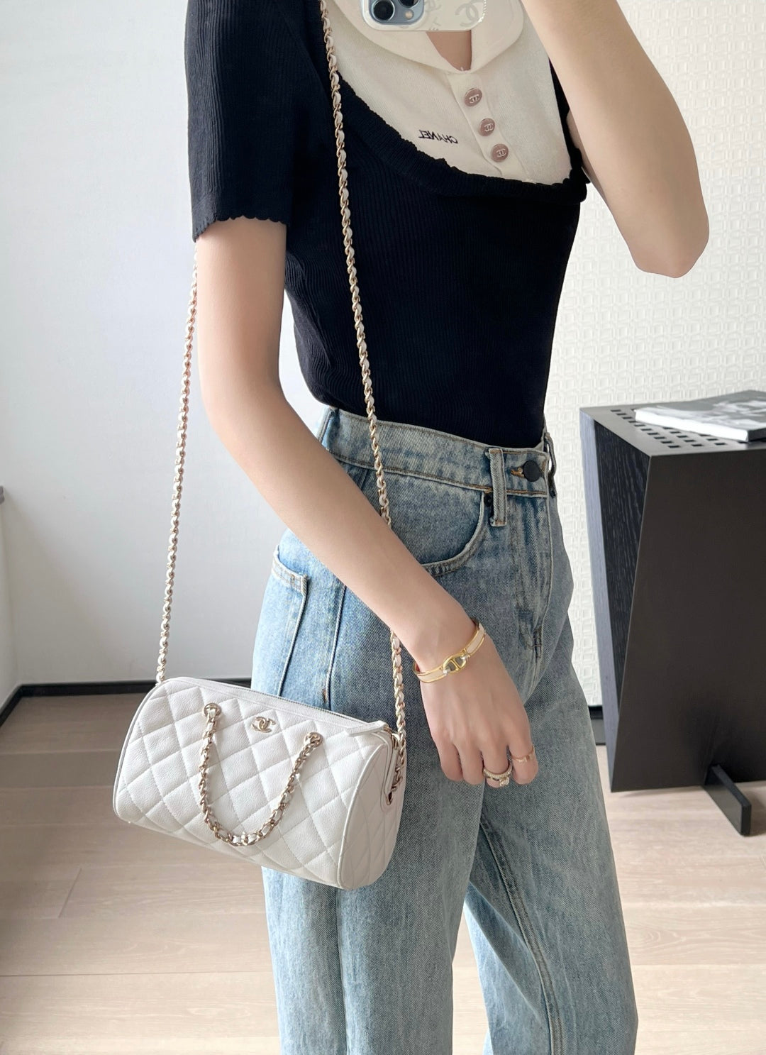 小香家-25P 春夏中球牛皮mini保齡球 白色