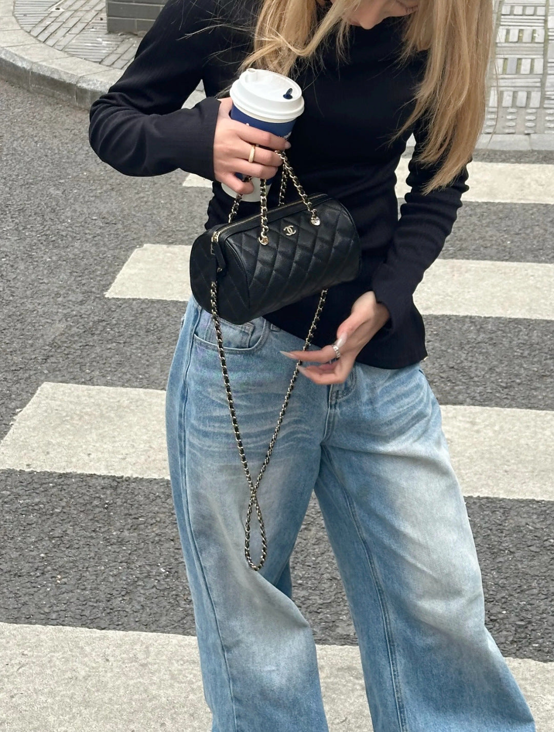 小香家-25P 春夏中球牛皮mini保齡球 黑色
