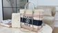 小香家-25C 沙灘包購物袋 紅藍色