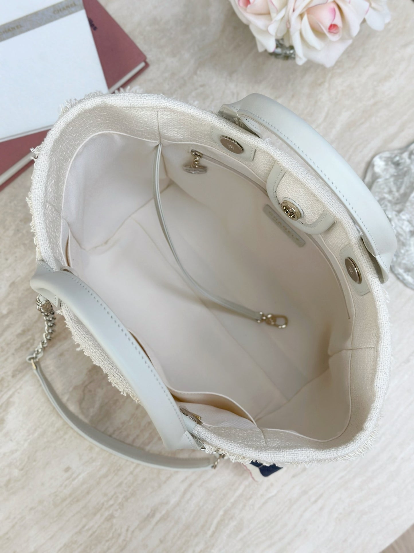 小香家-25C 沙灘包購物袋 紅藍色