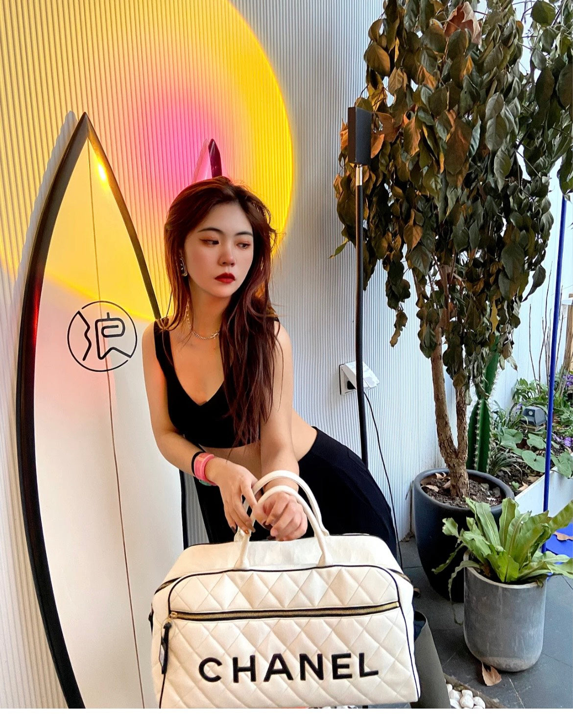 小香家-25P 保齡球旅行包 白