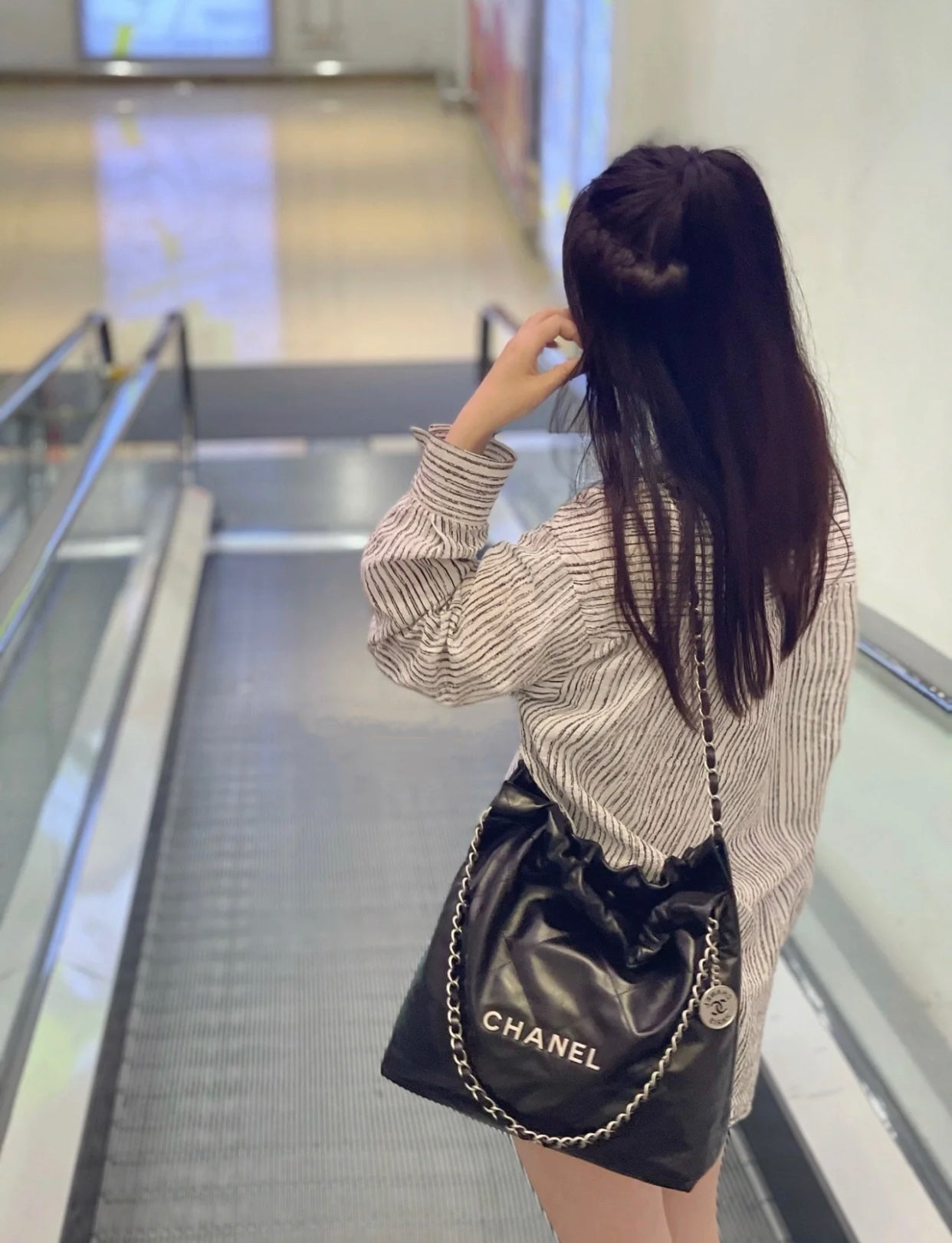 小香家-22P 22Bag 中號 黑色銀扣