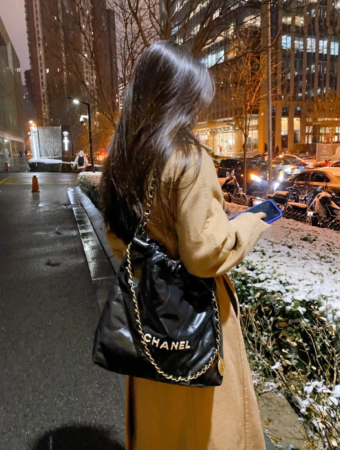 小香家-22P 22Bag 中號 黑色金扣
