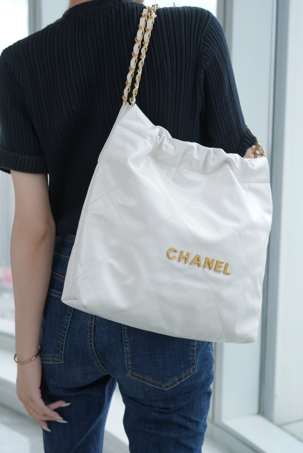 小香家-22P 22Bag 小號 白色金扣