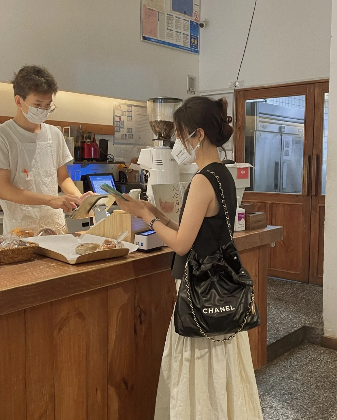 小香家-22P 22Bag 小號 黑色銀扣