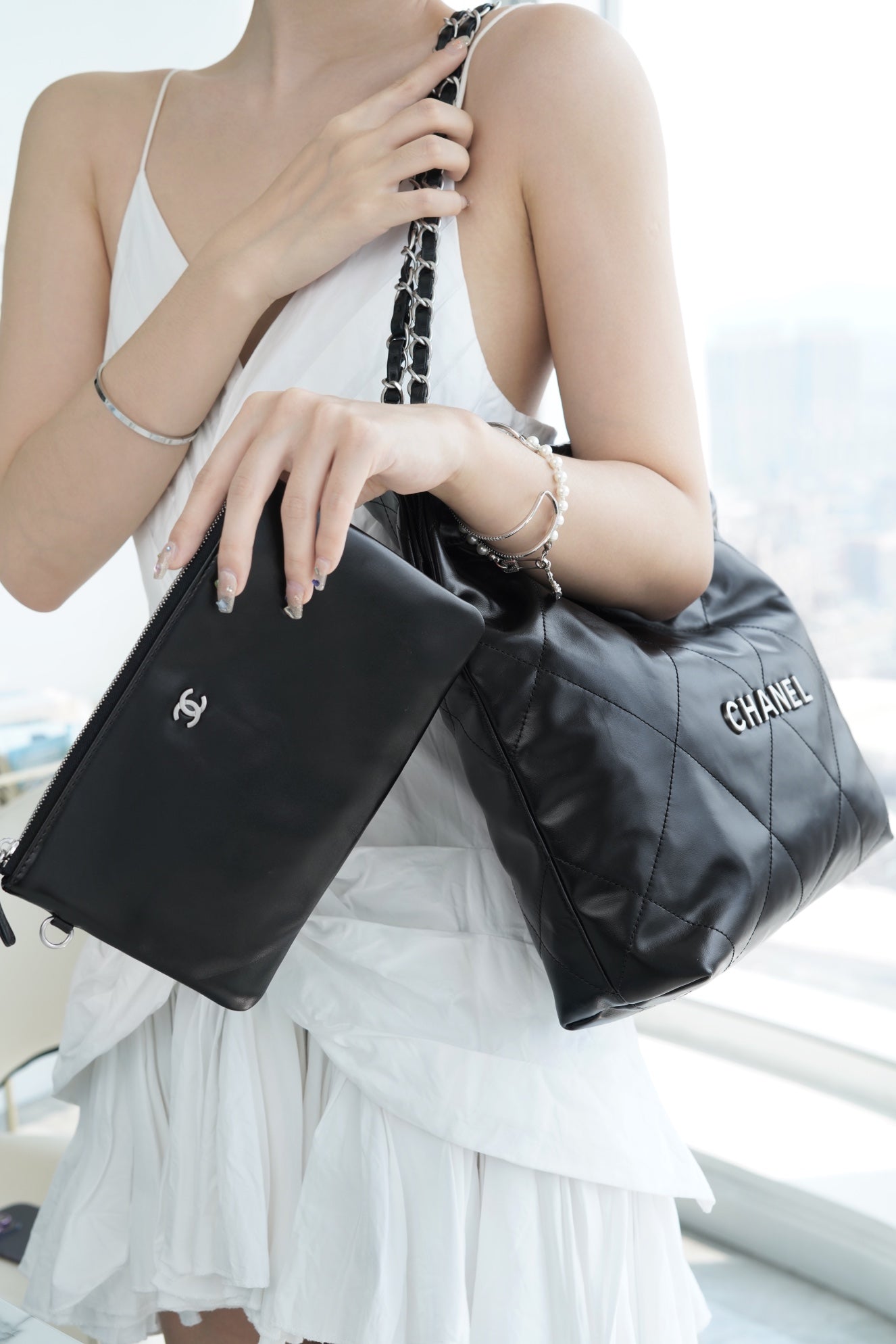 小香家-22P 22Bag 小號 黑色銀扣