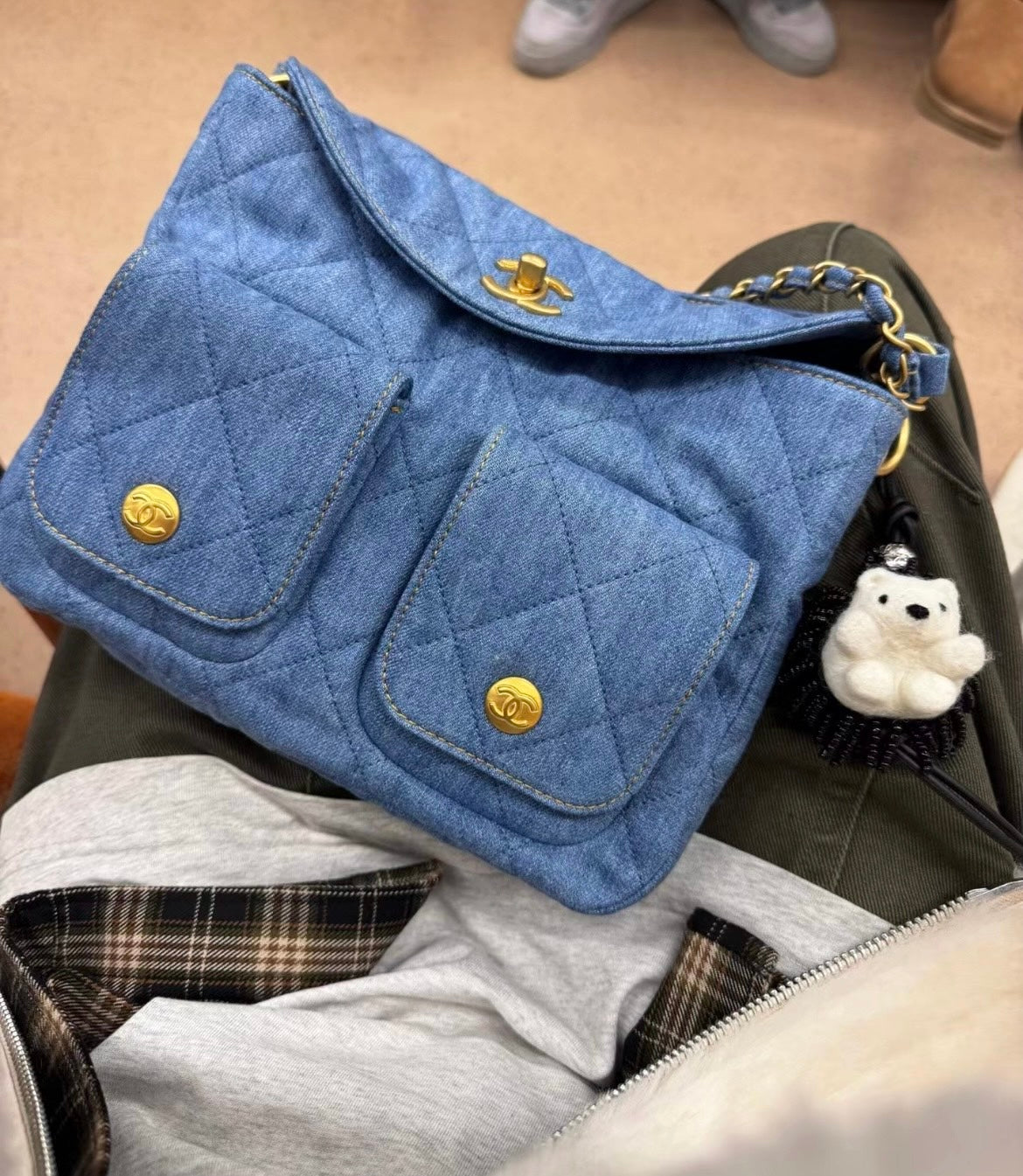 25P 牛仔郵差包