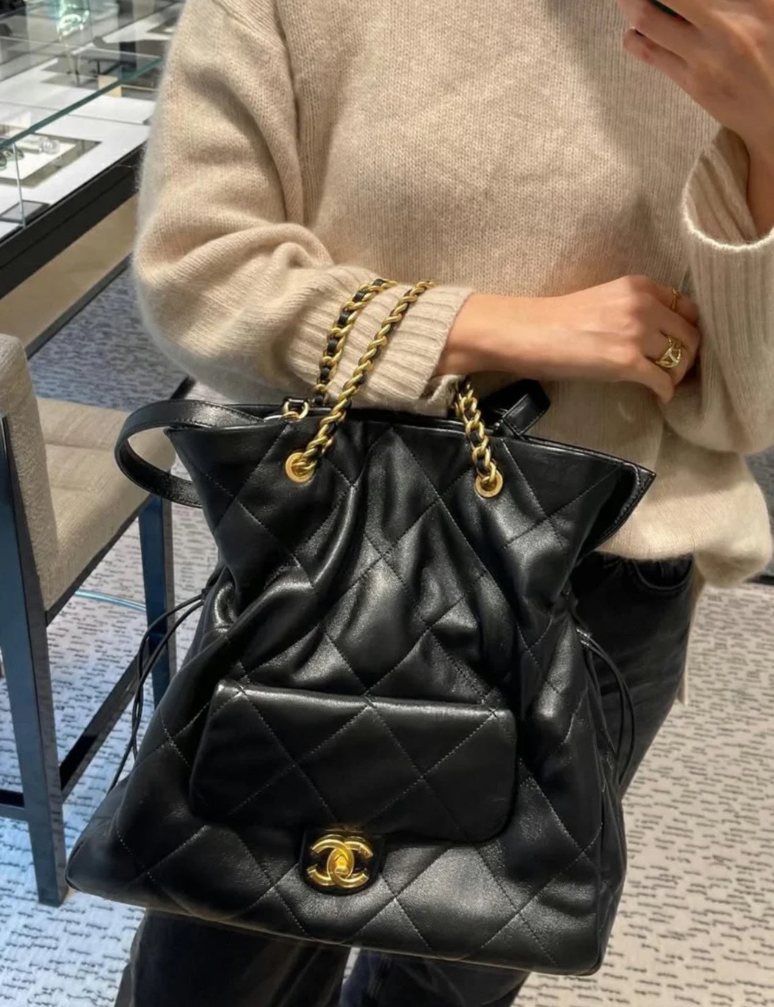 小香家-25C Shopping Bag大托特 黑金