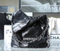 小香家-22S 22Bag 亮面小牛皮小號 黑色銀扣