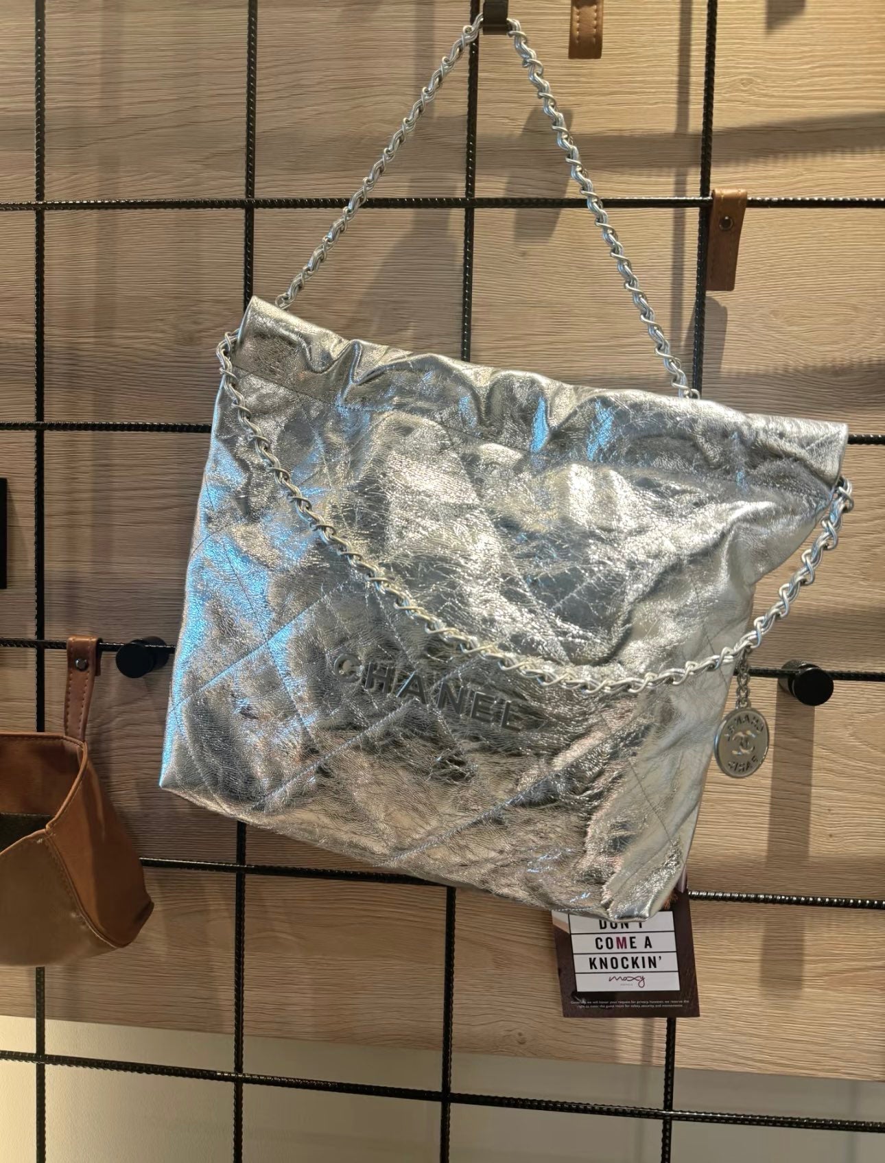 小香家-25C 22Bag 金屬皮 銀色