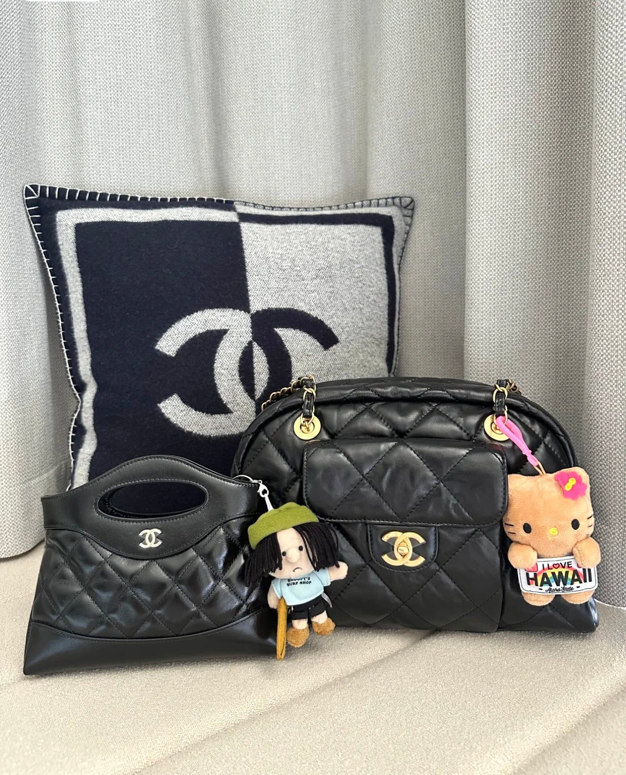小香家-Chanel 24A 小號保齡球包 黑色