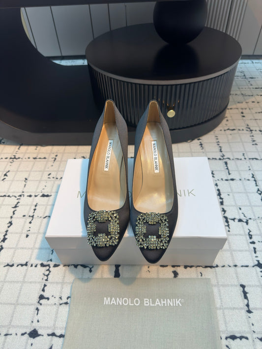 Manolo Blahnik-2024 高跟鞋 深灰色