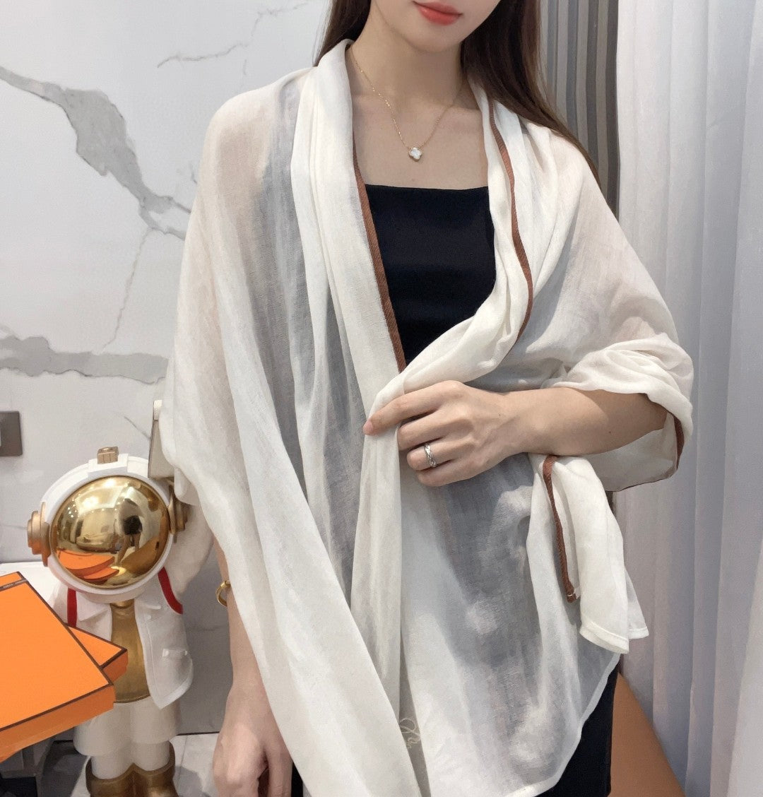L-Piana-2024山羊絨圍巾 75*180