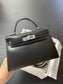 小愛款-Kelly Mini 2代 Box 黑色 銀扣
