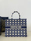 迪D家-2023春夏新款 Tote 藍白拼色 大號