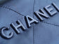 小香家-Chanel 22號手袋 金屬藍中號