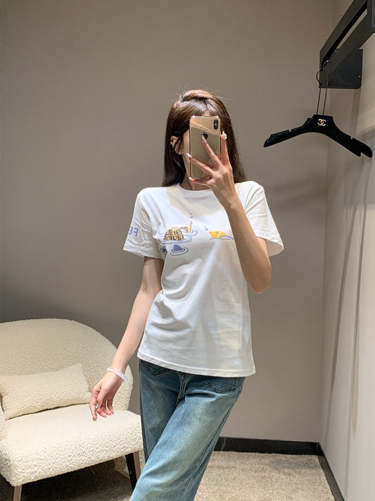 芬F家-2403 24春夏新款童趣印花短袖TEE