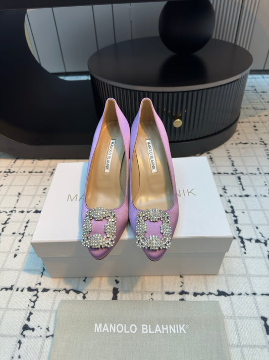 Manolo Blahnik-2024 高跟鞋 紫色