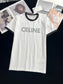 賽C家-2403 24早春新品虛線字母logoTEE 白色