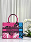 迪D家-Book Tote 玫粉蝴蝶 中號