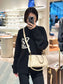 M23640 路L家-Cabas OnTheGo East West 金鍊壓紋老花 白色