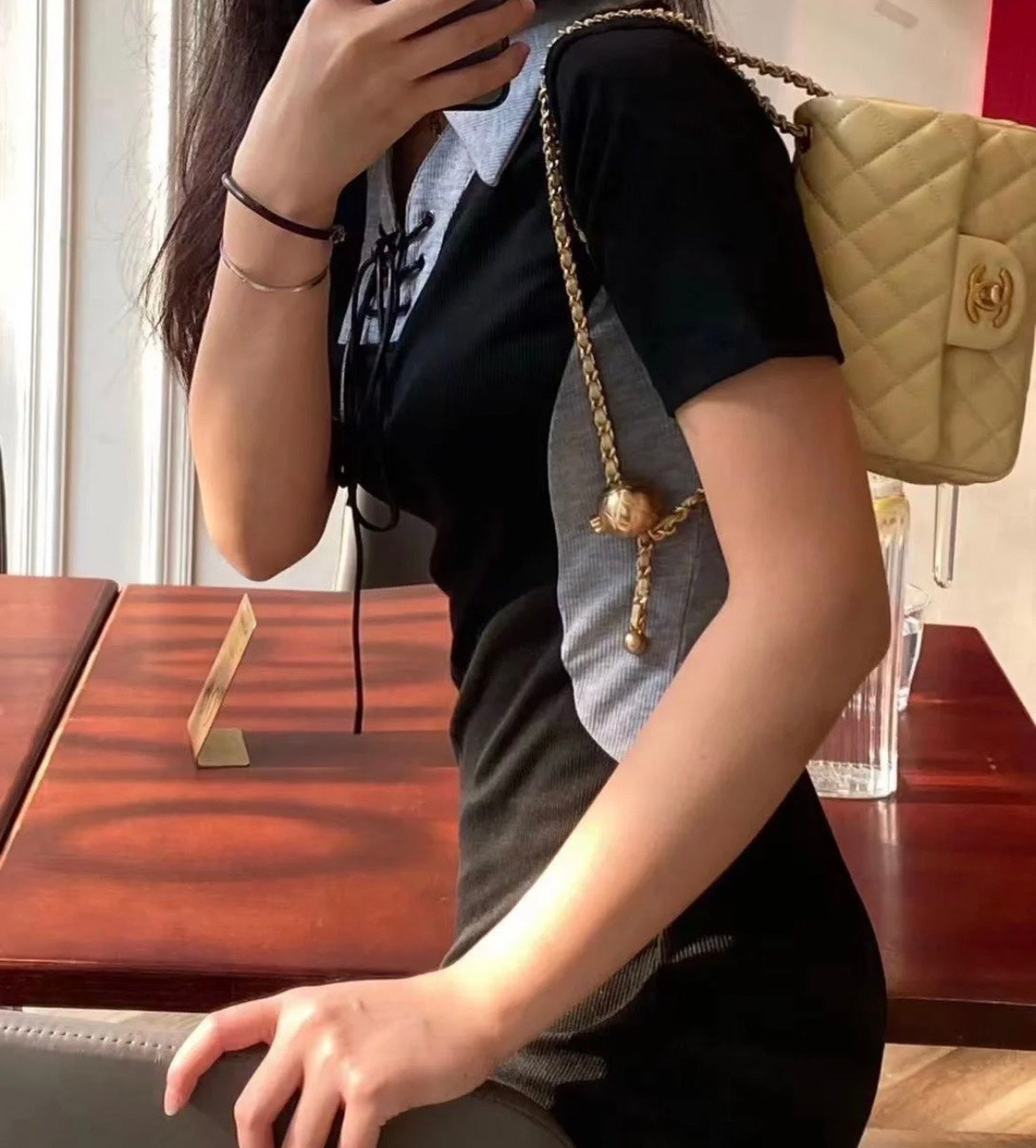 小香家-Chanel 23k 金球方胖子 鵝蛋黃色