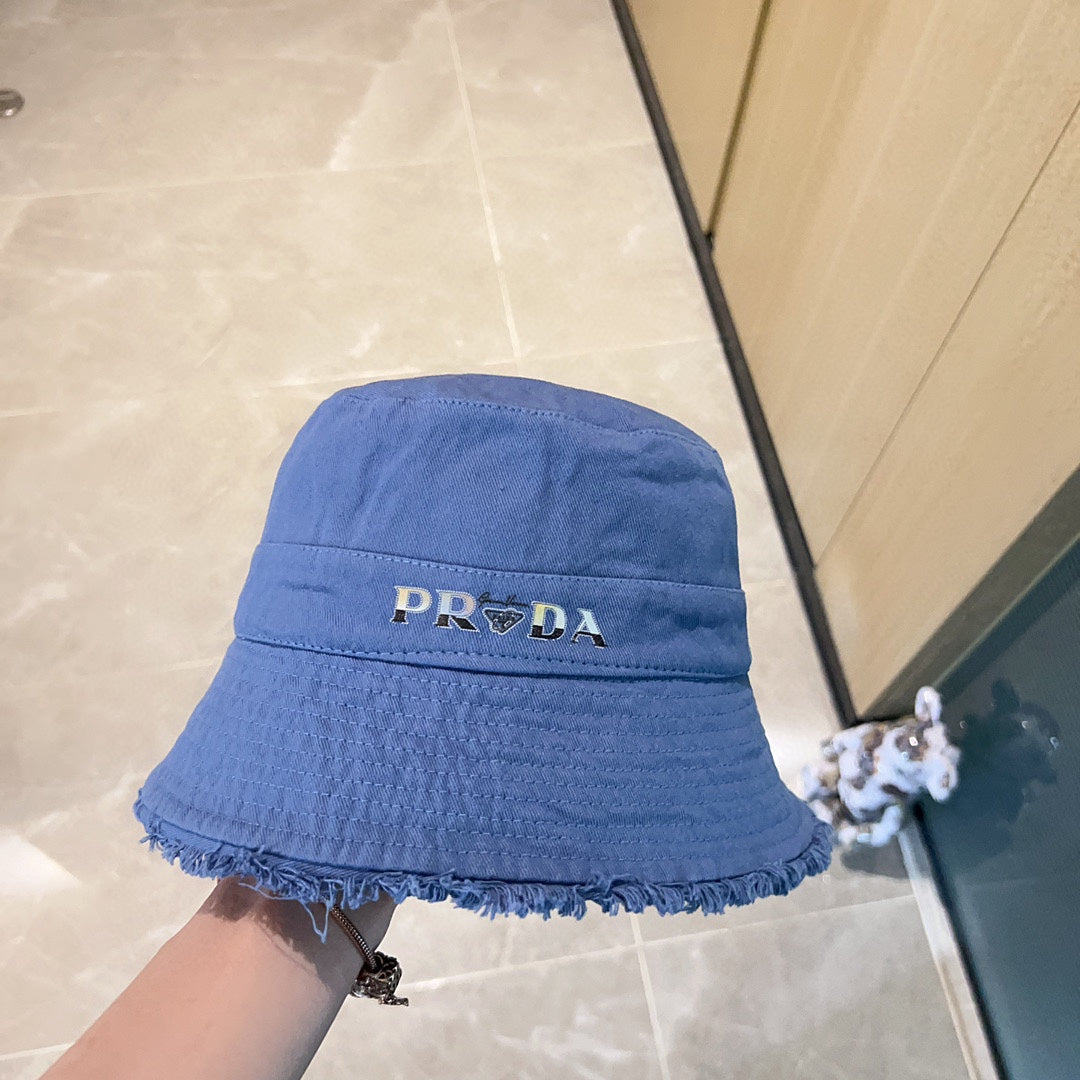 普P家-2023春夏新款 流蘇牛仔漁夫帽