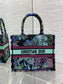 迪D家-Book Tote 2023春夏系列 動物園藍綠色 小號