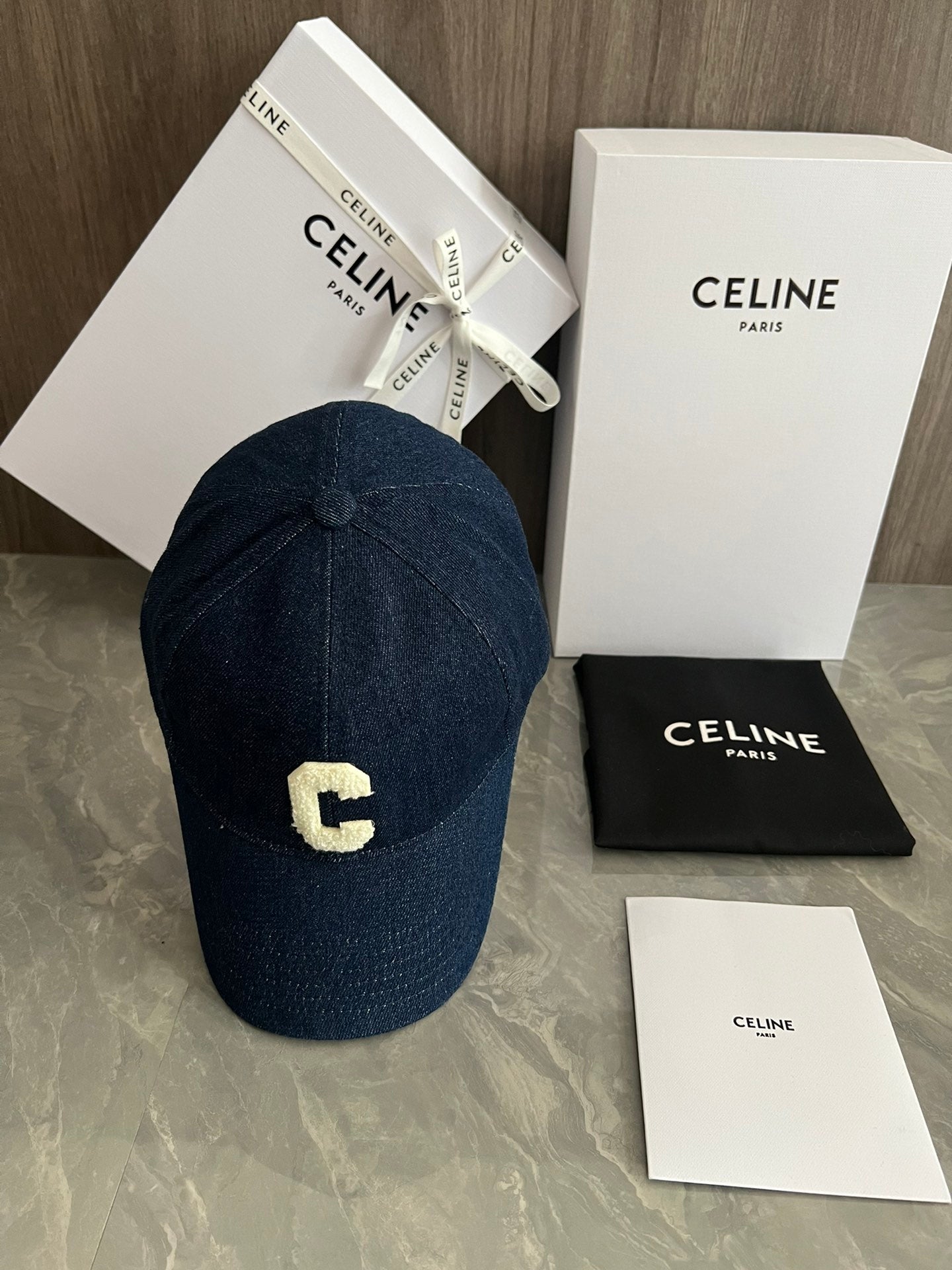 賽C家-簡約C字母Logo棒球帽 牛仔藍