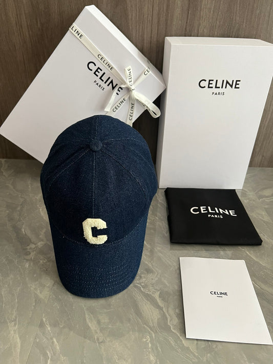 賽C家-簡約C字母Logo棒球帽 牛仔藍
