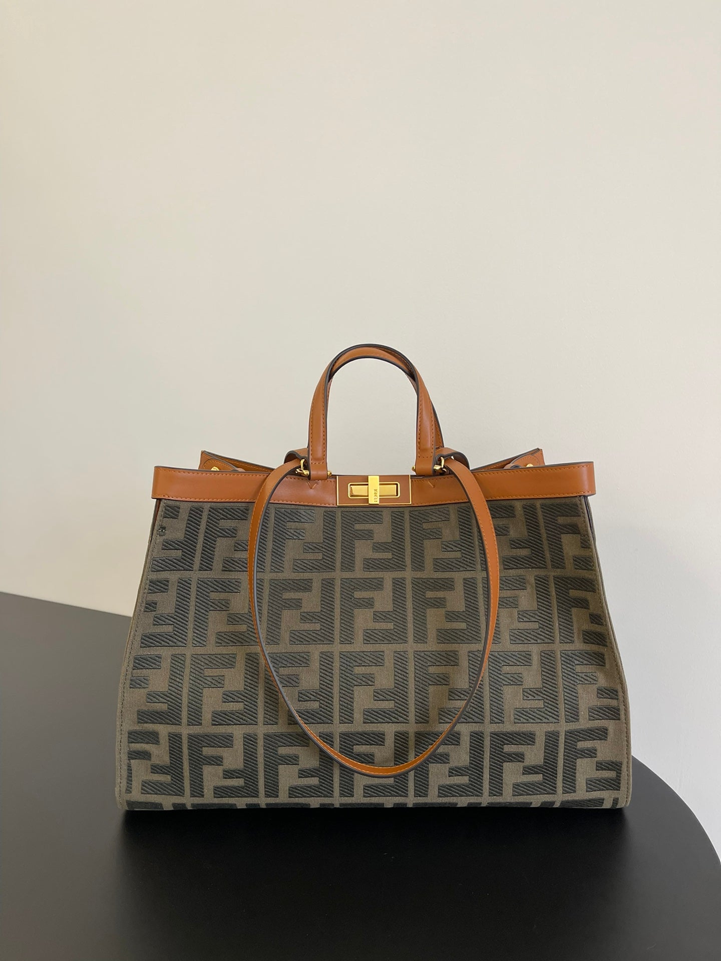 芬F家- 帆布托特包  暗綠色