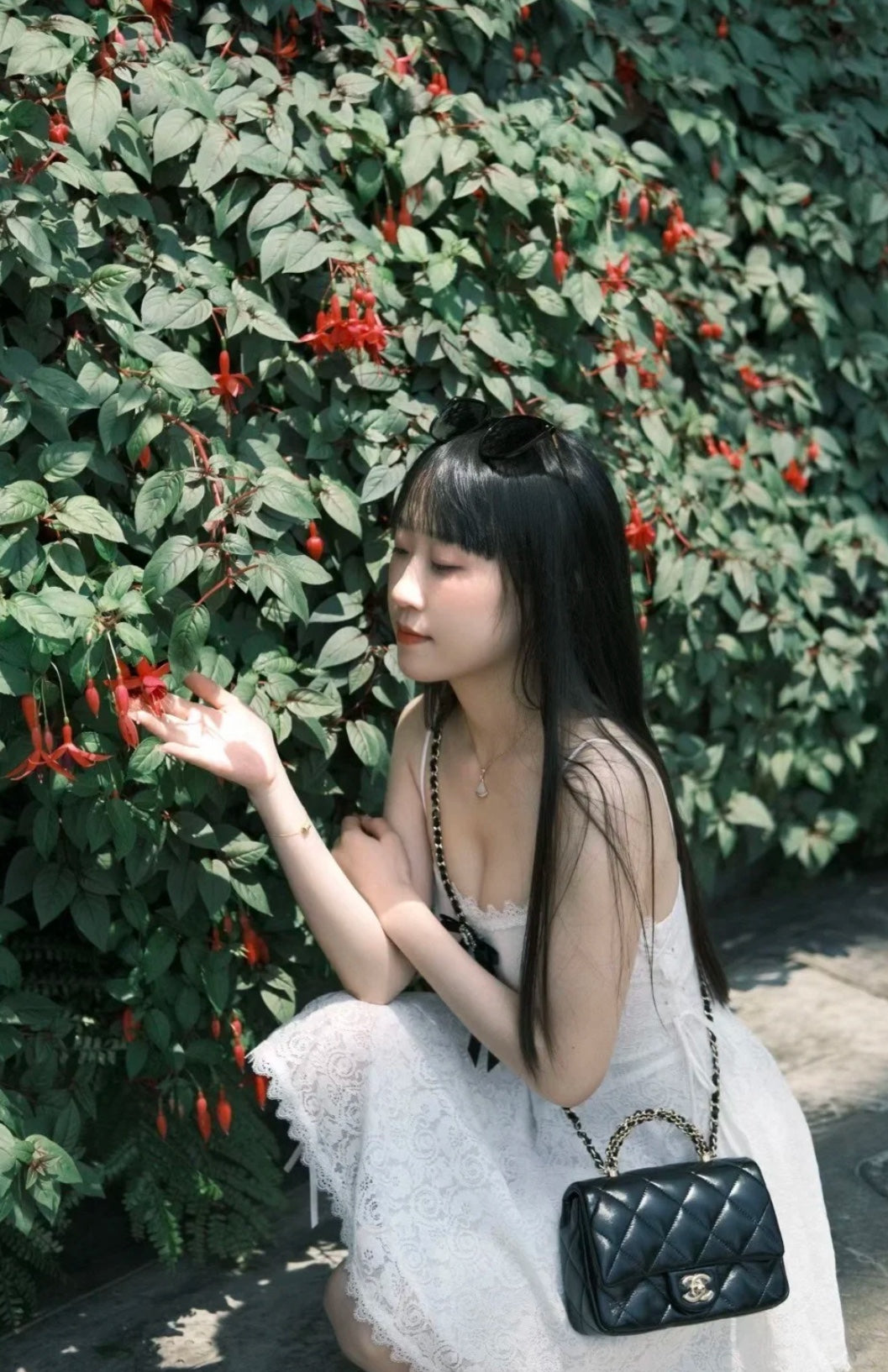 小香家-𝟐𝟒𝐛 Flap新粗鏈手柄小號方胖子 黑色