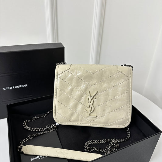 聖Y羅-Niki Chain Wallet mini 白色