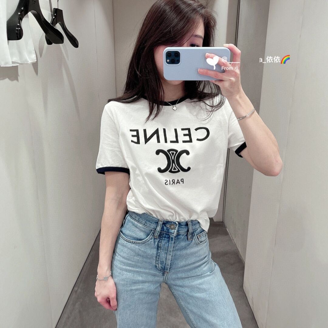 賽C家-2403 凱旋門字母印花TEE