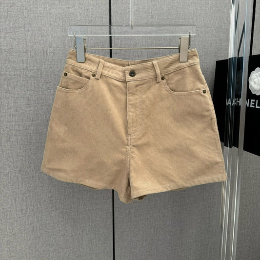 穆M家-2404 24春夏新款復古燈芯絨短褲