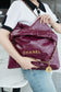 小香家-2023春夏新款 22BAG 中號 酒紅色