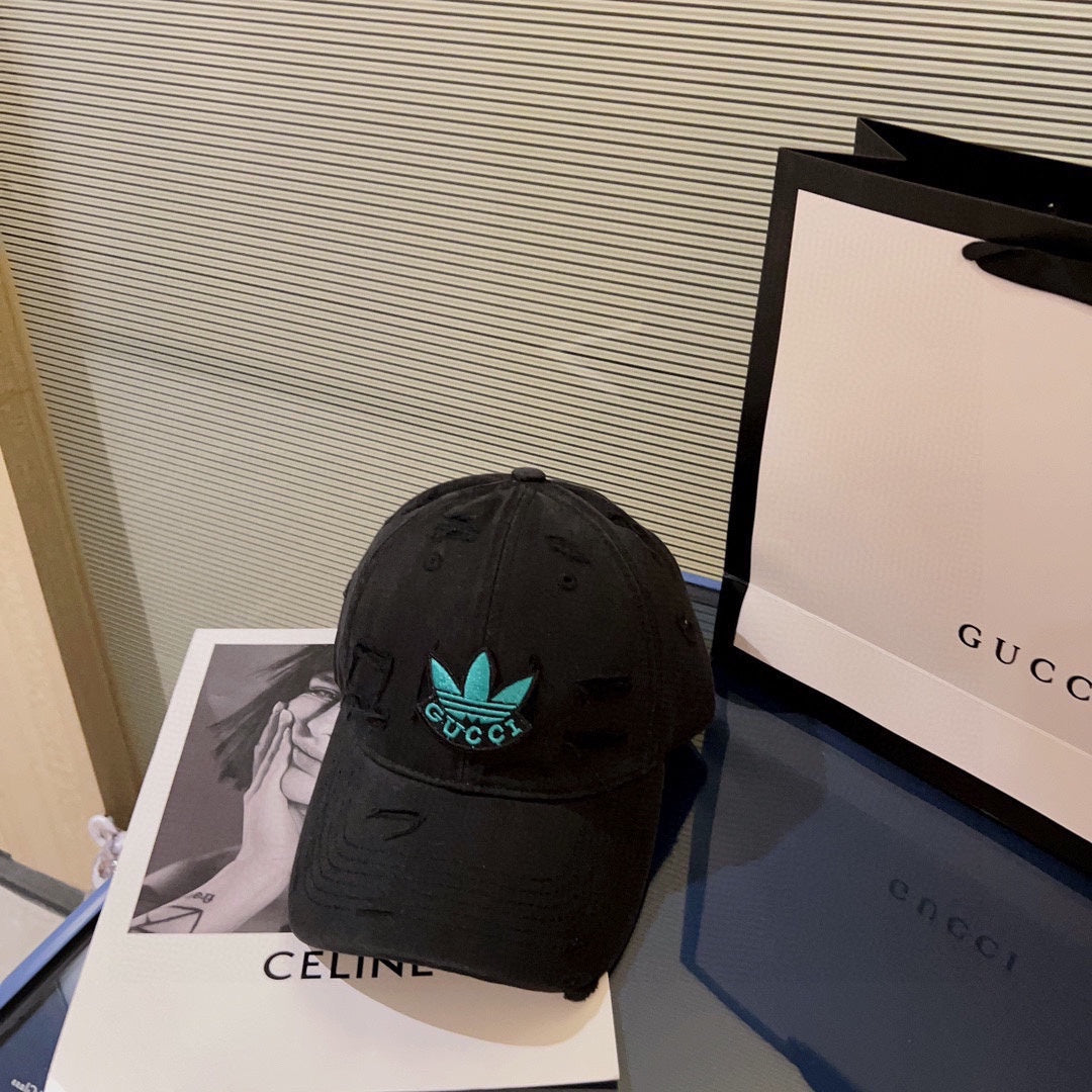 古G家-2023春夏新款 棒球帽 聯名款 黑色