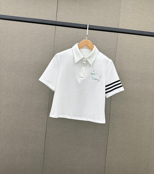 小香風-2403 學院風Polo TEE