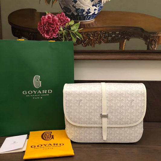 戈G家-Goyard 郵差包 白色