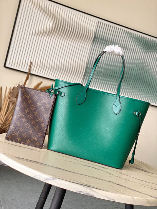 路L家-M12195 Neverfull MM手挽袋 綠色