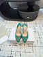 Manolo Blahnik-2024 高跟涼鞋 綠色