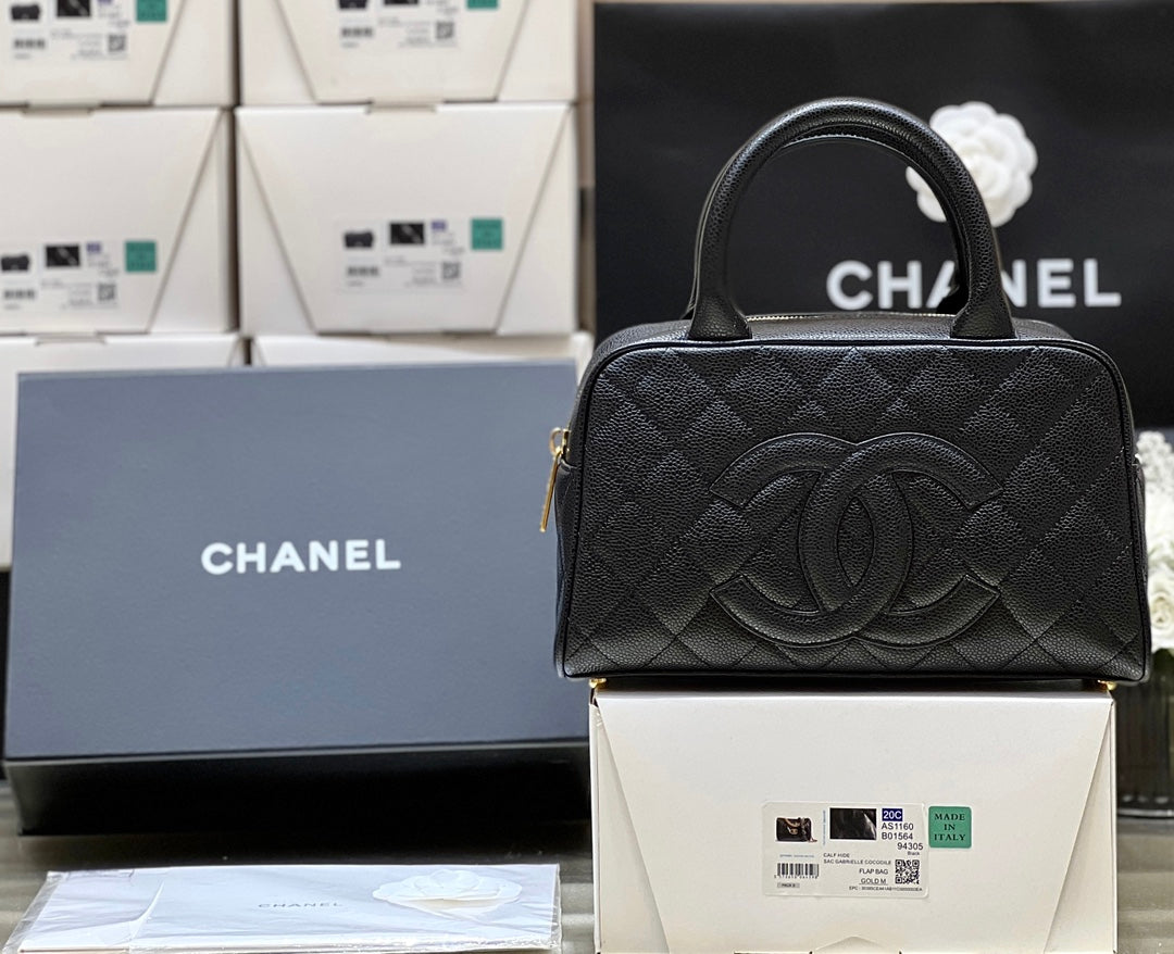 小香家-Chanel Vintage 中古保齡球包 黑色